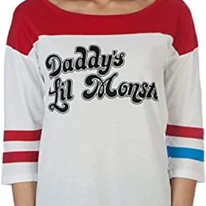 Suicide Squad Harley Quinn Daddy’s Lil Monster Raglan